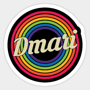 Dmari - Retro Rainbow Style Sticker